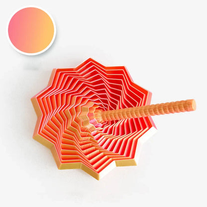 3D Printed Star Ornaments with Handle, Fingertip Rotating Polygon Ornament for Home Office Decoration