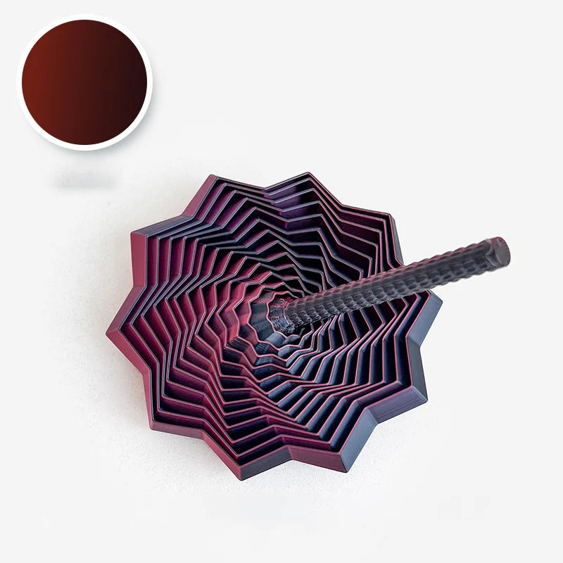 3D Printed Star Ornaments with Handle, Fingertip Rotating Polygon Ornament for Home Office Decoration