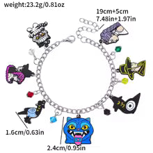 Kpop Demon Hunters Rumi Zoey Mira Crow Tiger Cartoon Anime Bracelet for Women Cute Girl Fashion Accessory Christmas Gift